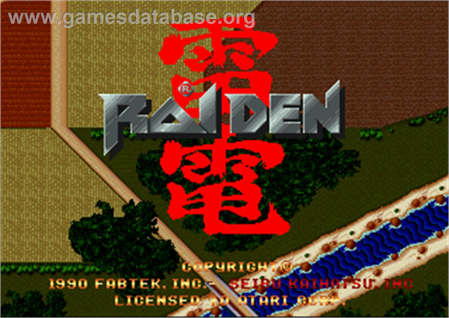 Raiden - Atari Jaguar - Artwork - Title Screen
