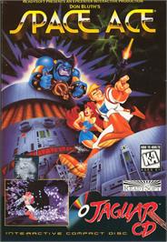 Box cover for Space Ace on the Atari Jaguar CD.