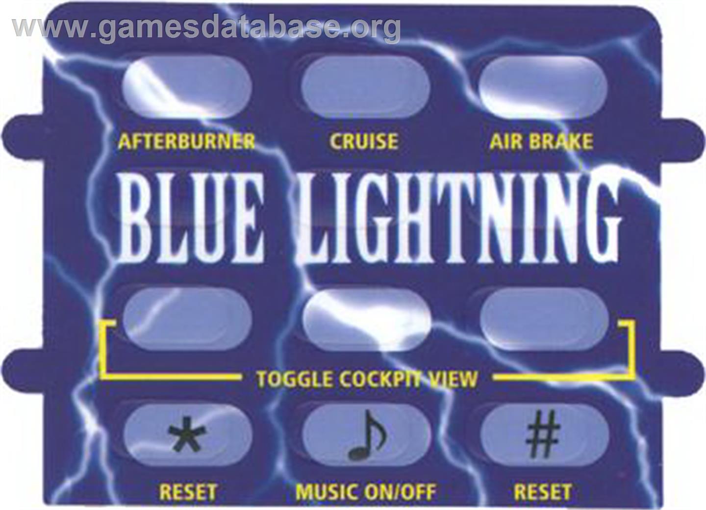 Blue Lightning - Atari Jaguar CD - Artwork - Overlay