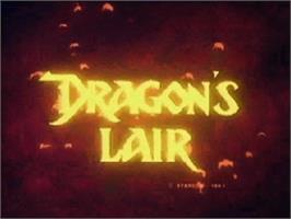 Title screen of Dragon's Lair on the Atari Jaguar CD.