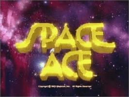 Title screen of Space Ace on the Atari Jaguar CD.