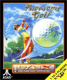 Box cover for Awesome Golf on the Atari Lynx.
