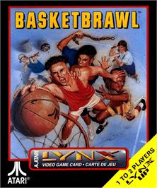 Box cover for Basketbrawl on the Atari Lynx.