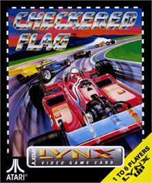 Box cover for Checkered Flag on the Atari Lynx.