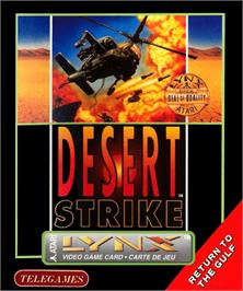 Box cover for Desert Strike: Return to the Gulf on the Atari Lynx.