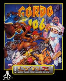 Box cover for Gordo 106: The Mutated Lab Monkey on the Atari Lynx.