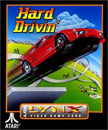 Box cover for Hard Drivin' on the Atari Lynx.