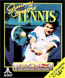 Box cover for Jimmy Connors Pro Tennis Tour on the Atari Lynx.