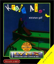 Box cover for Krazy Ace Miniature Golf on the Atari Lynx.