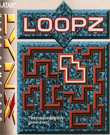 Box cover for Loopz on the Atari Lynx.