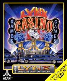 Box cover for Lynx Casino on the Atari Lynx.