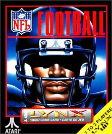 Box cover for NFL Football on the Atari Lynx.