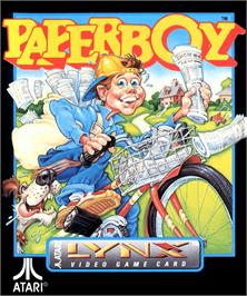 Box cover for Paperboy on the Atari Lynx.