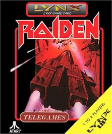 Box cover for Raiden on the Atari Lynx.