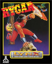 Box cover for Rygar on the Atari Lynx.