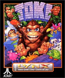 Box cover for Toki: Going Ape Spit on the Atari Lynx.