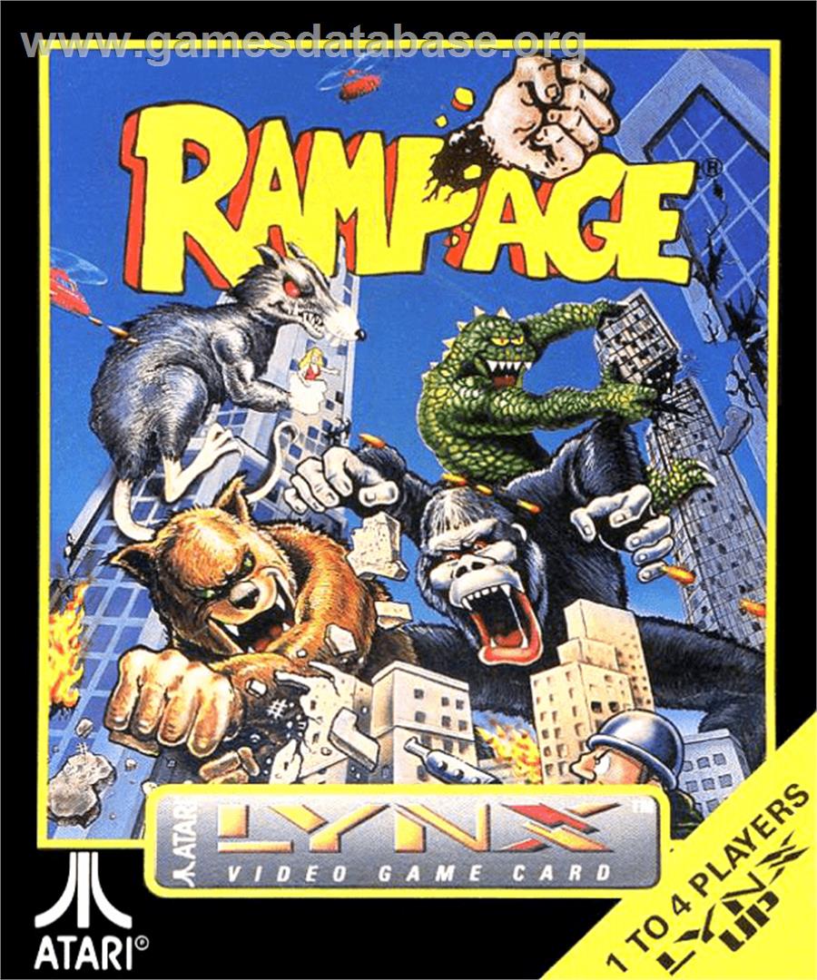 Rampage - Atari Lynx - Artwork - Box