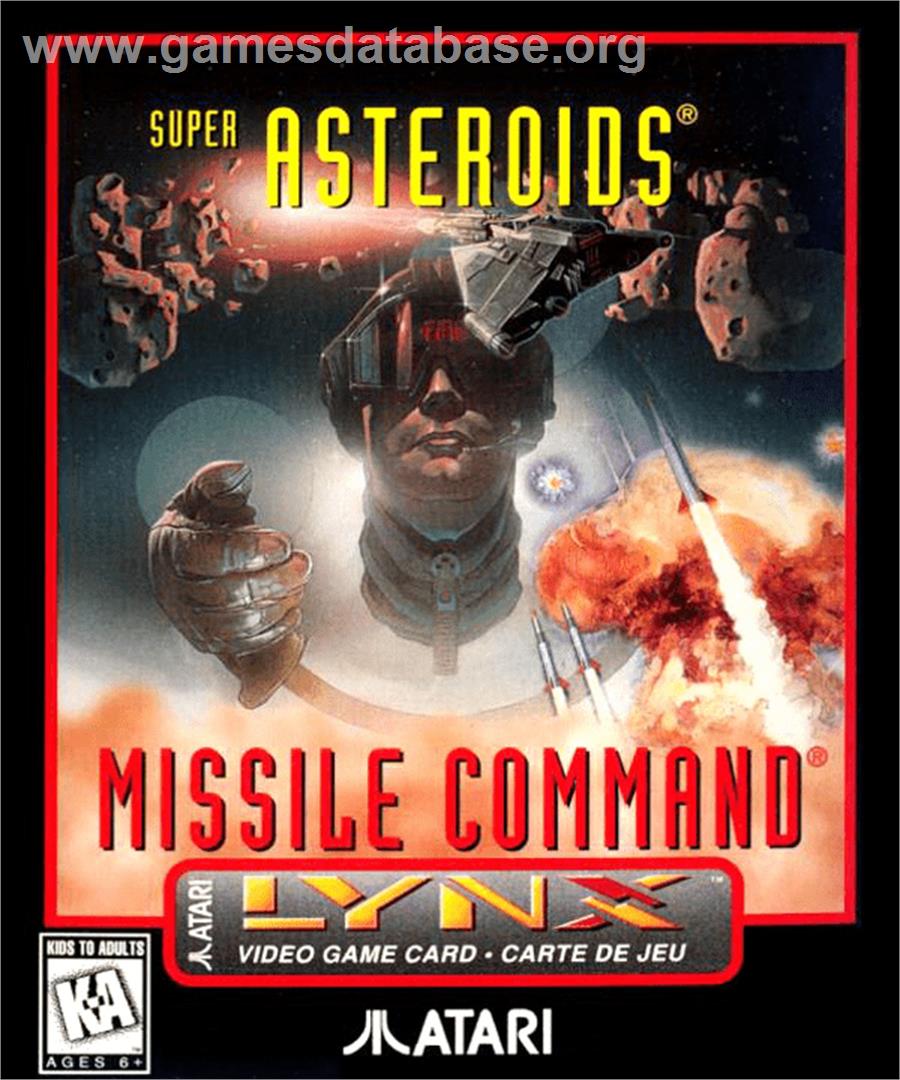 Super Asteroids and Missile Command - Atari Lynx - Artwork - Box