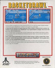 Box back cover for Basketbrawl on the Atari Lynx.