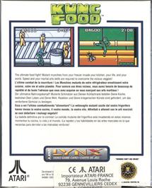 Box back cover for Kung Food on the Atari Lynx.