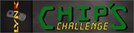 Arcade Cabinet Marquee for Chip's Challenge.