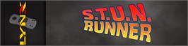 Arcade Cabinet Marquee for S.T.U.N. Runner.