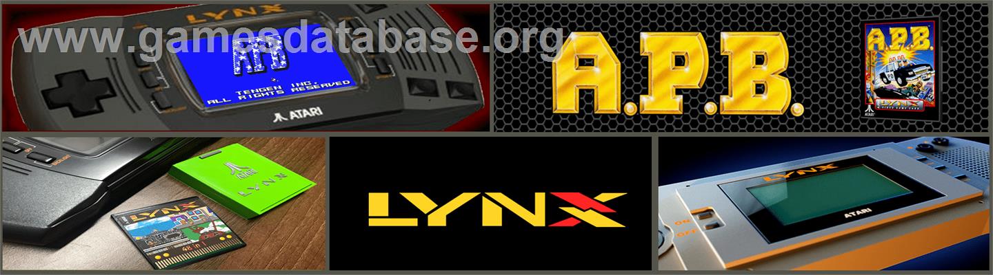 APB: All Points Bulletin - Atari Lynx - Artwork - Marquee