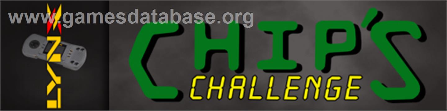 Chip's Challenge - Atari Lynx - Artwork - Marquee