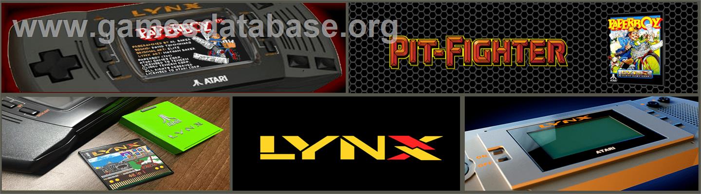 Pit-Fighter - Atari Lynx - Artwork - Marquee