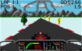 In game image of Checkered Flag on the Atari Lynx.