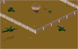 In game image of Desert Strike: Return to the Gulf on the Atari Lynx.