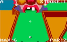 In game image of Krazy Ace Miniature Golf on the Atari Lynx.