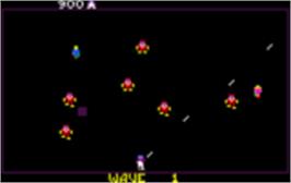 In game image of Robotron: 2084 on the Atari Lynx.