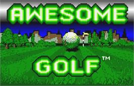 Title screen of Awesome Golf on the Atari Lynx.