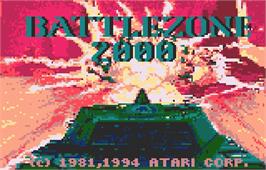 Title screen of Battlezone 2000 on the Atari Lynx.