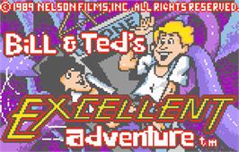 Title screen of Bill & Ted's Excellent Adventure on the Atari Lynx.