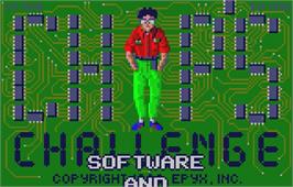 Title screen of Chip's Challenge on the Atari Lynx.