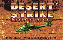 Title screen of Desert Strike: Return to the Gulf on the Atari Lynx.