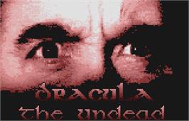Title screen of Dracula the Undead on the Atari Lynx.