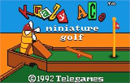 Title screen of Krazy Ace Miniature Golf on the Atari Lynx.
