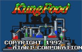 Title screen of Kung Food on the Atari Lynx.