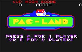 Title screen of Pac-Land on the Atari Lynx.
