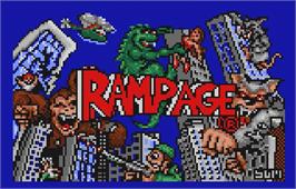 Title screen of Rampage on the Atari Lynx.
