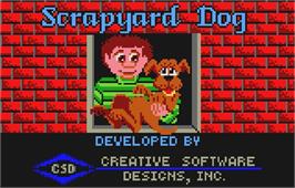 Title screen of Scrapyard Dog on the Atari Lynx.