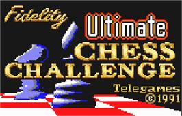 Title screen of The Fidelity Ultimate Chess Challenge on the Atari Lynx.