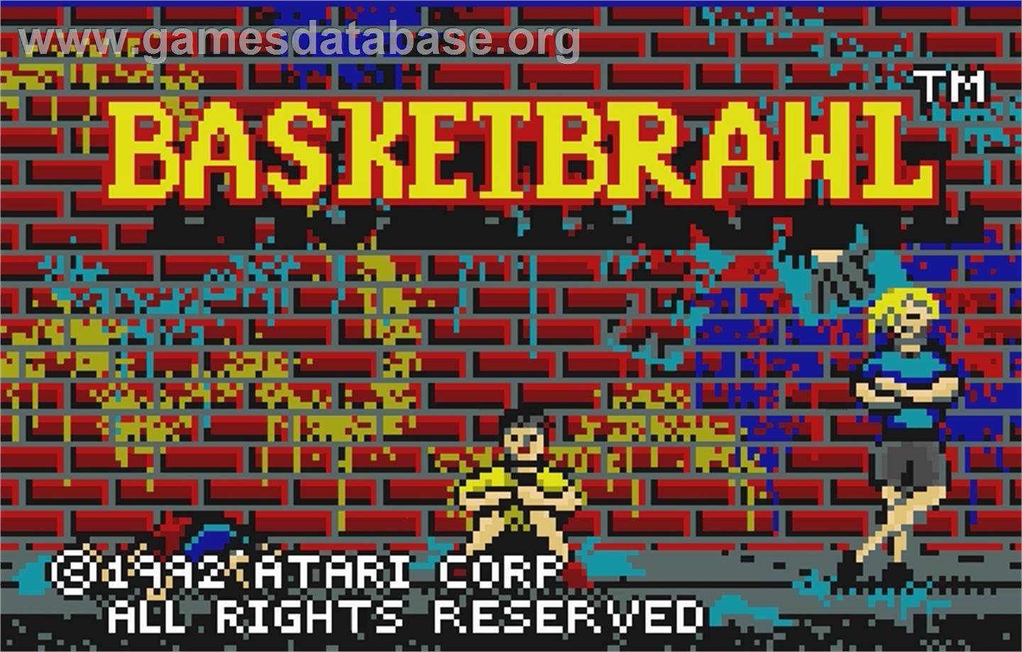 Basketbrawl - Atari Lynx - Artwork - Title Screen