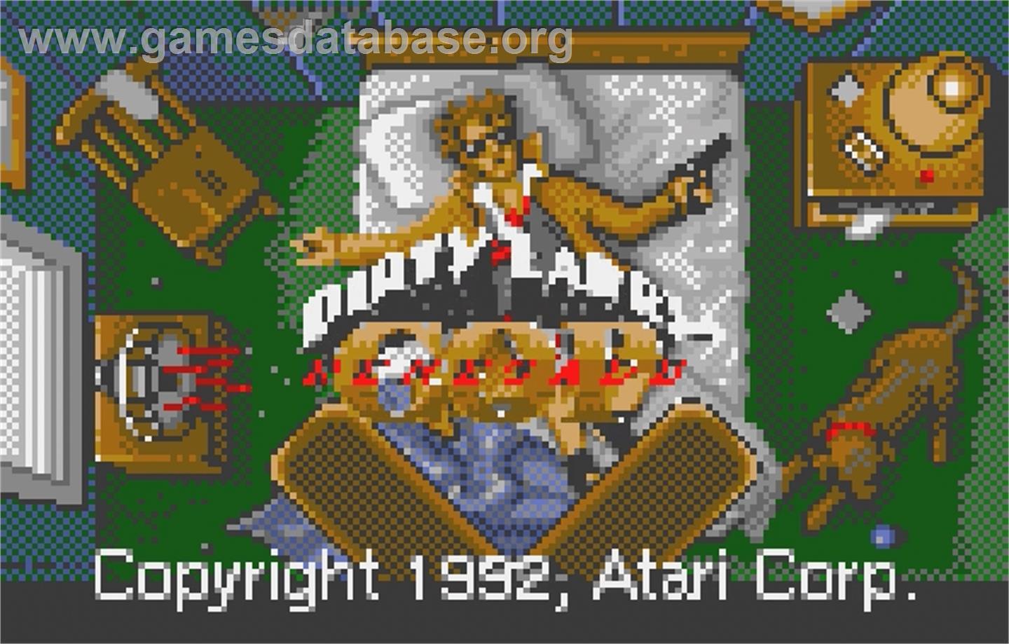 Dirty Larry: Renegade Cop - Atari Lynx - Artwork - Title Screen