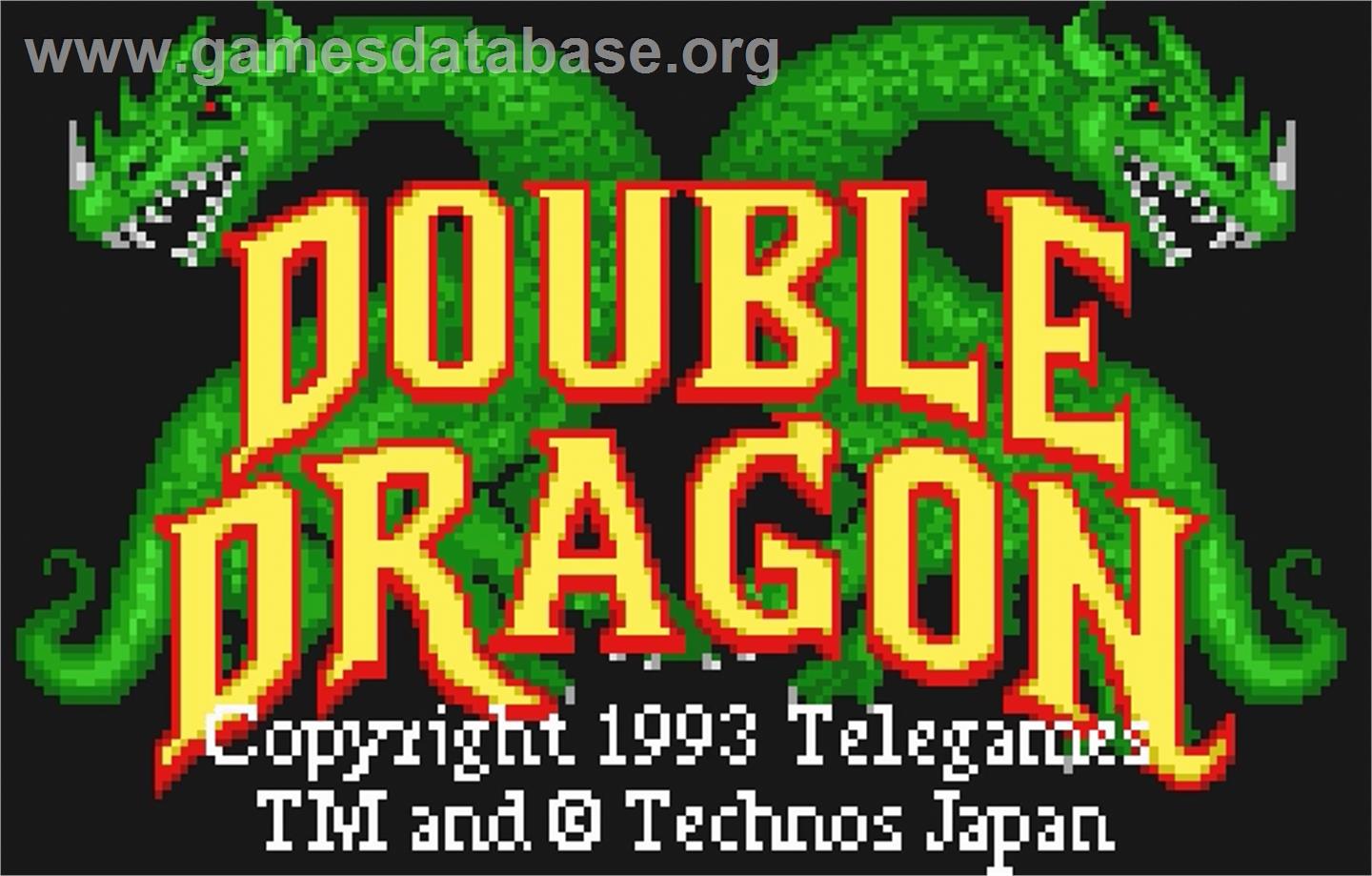 Double Dragon - Atari Lynx - Artwork - Title Screen