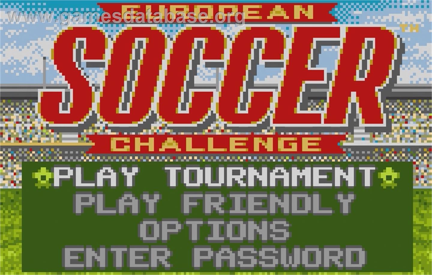 European Soccer Challenge - Atari Lynx - Artwork - Title Screen