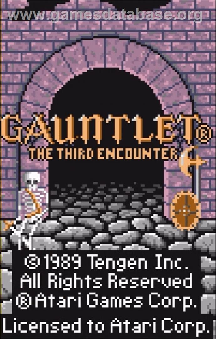 Gauntlet: The Third Encounter - Atari Lynx - Artwork - Title Screen